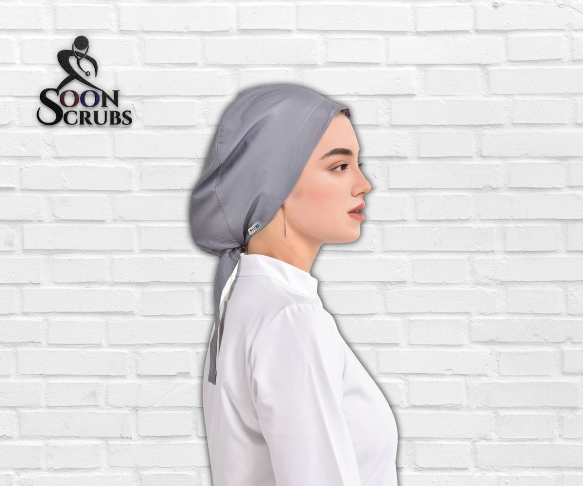 Likralı Viskon Flex Antrasit Gri Tesettür Bone