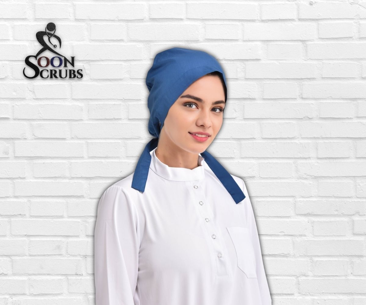 Likralı Viskon Flex Indigo Mavi Tesettür Bone
